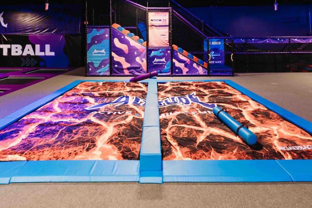 Altitude West Palm Beach trampoline park with airbags and aerial attractions, built by Next Level Parks